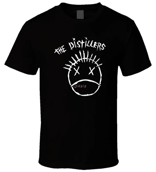 

The Distillers 2 Black T Shirt Summer T-Shirt Brand Fitness Body Building 100 % Cotton T Shirts for Boy Men Lastest
