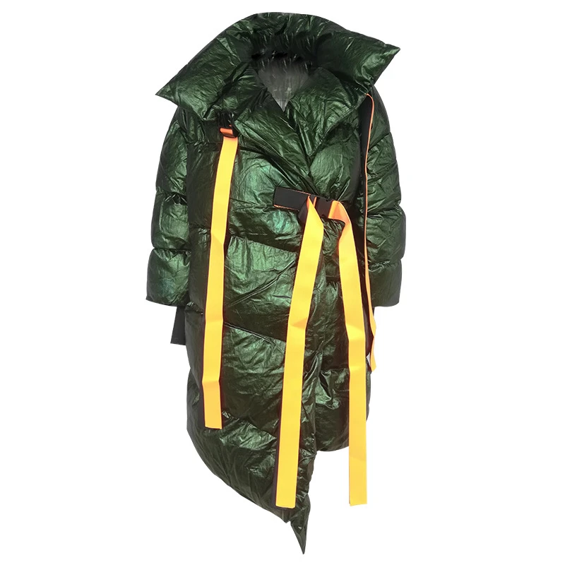 Новинка 2020 женский пуховик на хлопковой подкладке серебристого и черного цвета