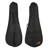 21 inch high quality lightweight durable black portable 600d oxford fabric ukulele gig bag soft case waterproof backpack bags