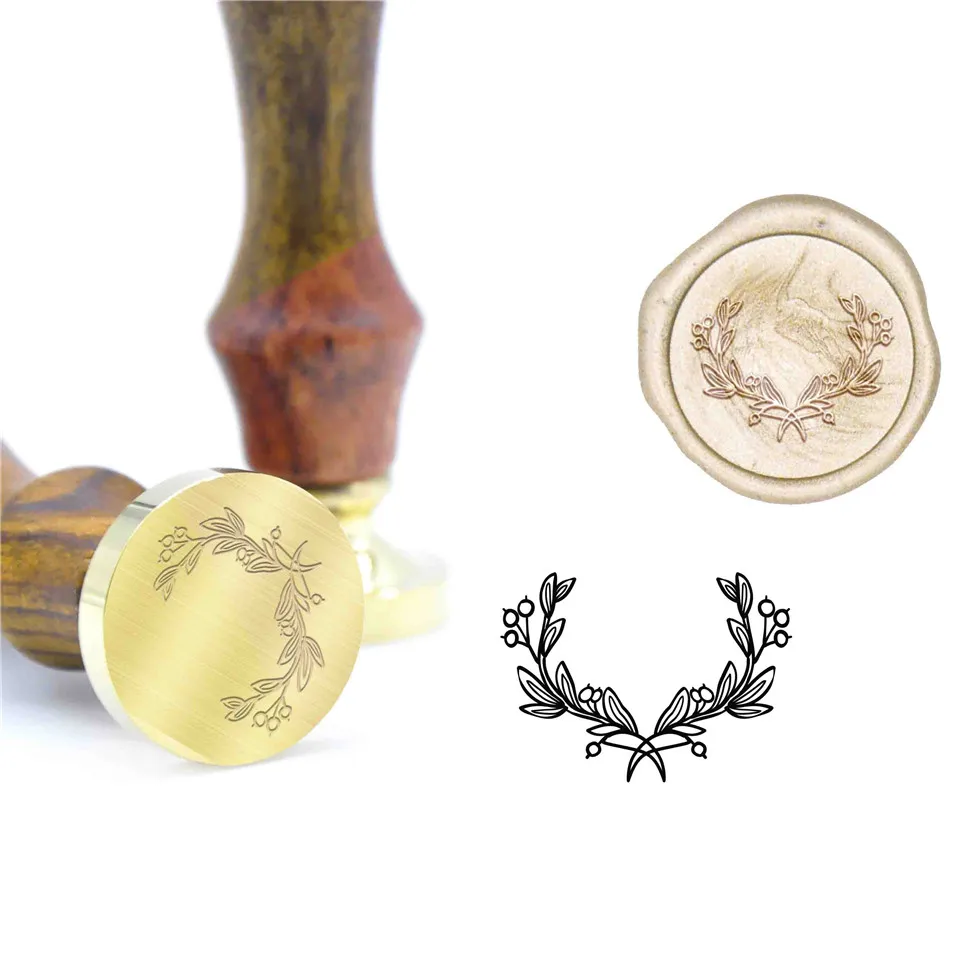 Новые Пользовательские уплотнительные штампы для восковых штампов DIY трав