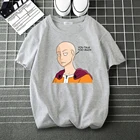 Забавные футболки с Аниме ONE PUNCH-MAN из 100% хлопка для мужчин и женщин, повседневные футболки, летние брендовые топы, Мужская модная футболка в стиле Харадзюку