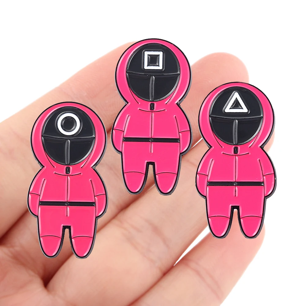 

DZ2599 Fashion Funny Korean Game NPC Enamel Pin Cute Badges Brooch Clothes Lapel Pins Jewelry Briefcase Backpack Accessories