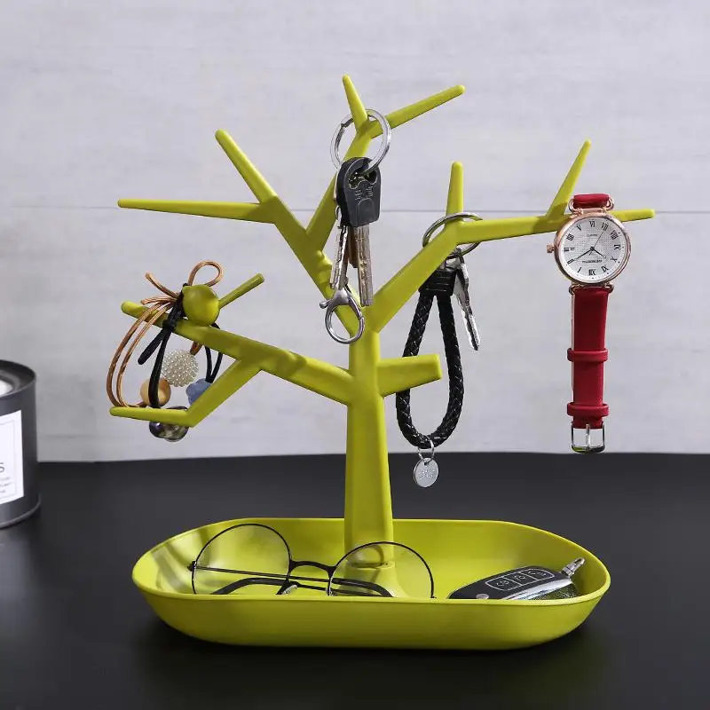 Keys Storage Rack Home Porch Desktop Box Ornaments Shelf Earrings Hanger Necklace Ring Display Stand Household Organizer | Дом и сад