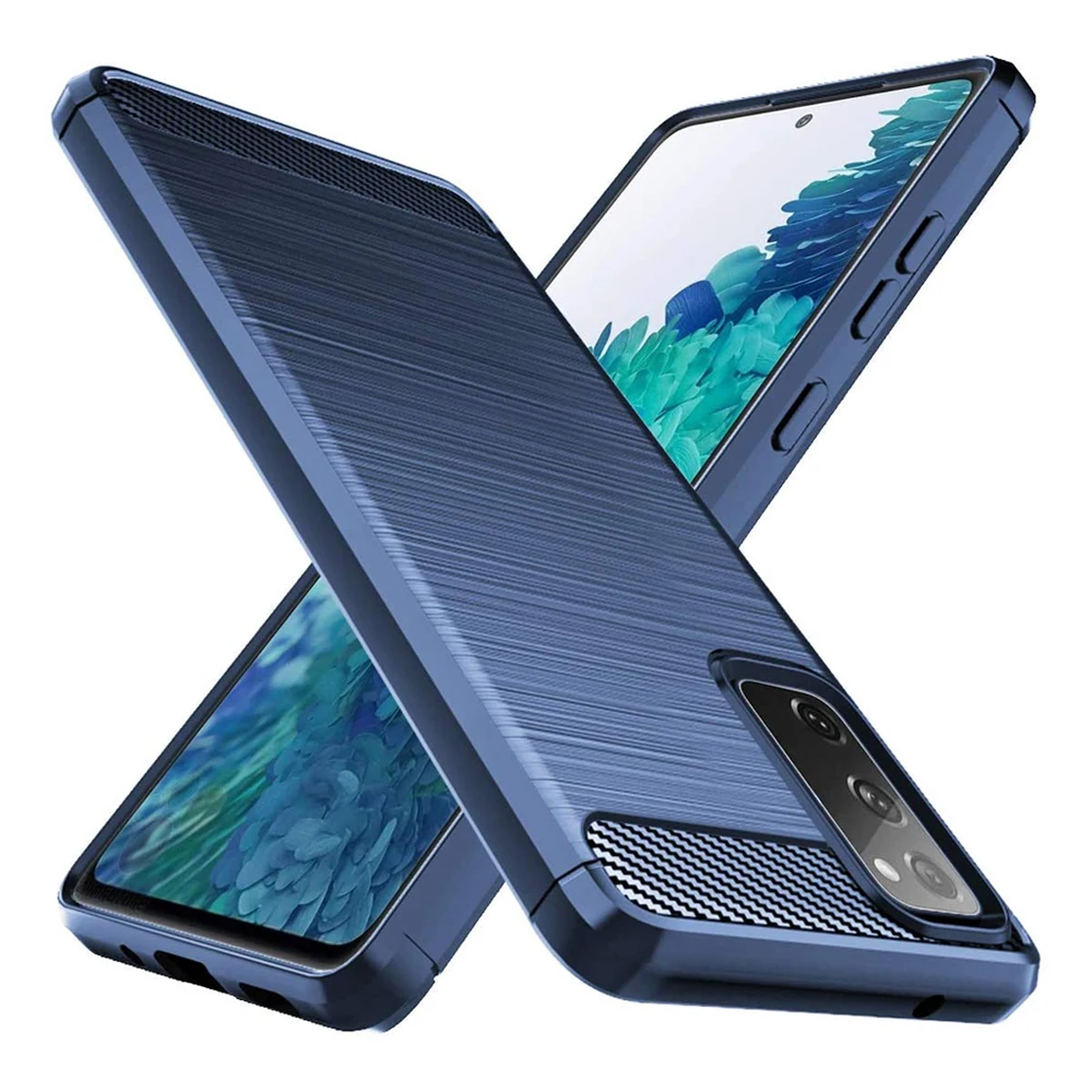 

Для Samsung Galaxy S20 FE 5G S10 S9 S10 Plus S20 Ultra S20 Fan Edition, противоударный чехол из углеродного волокна и ТПУ для телефона