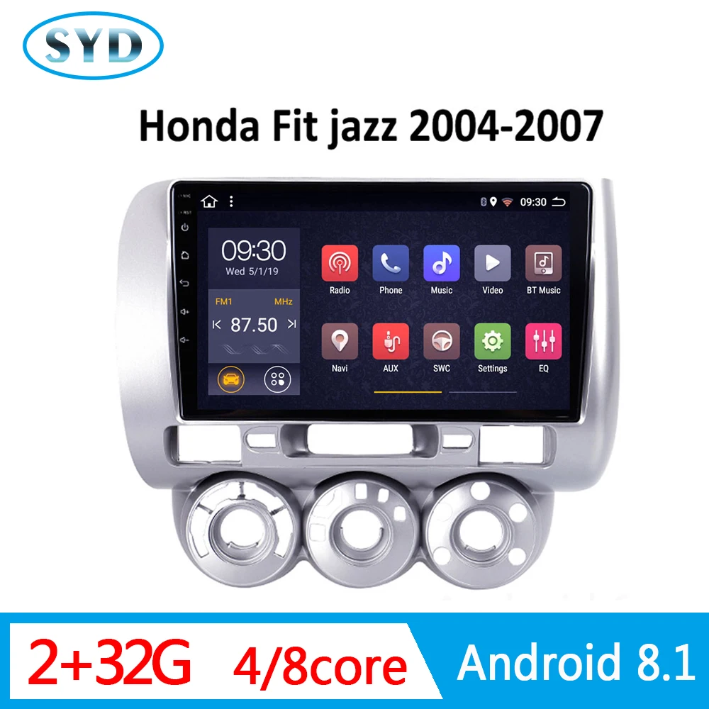 Автомагнитола для honda Fit jazz мультимедийный плеер 2004 2005 2006 2007 GPS стерео система
