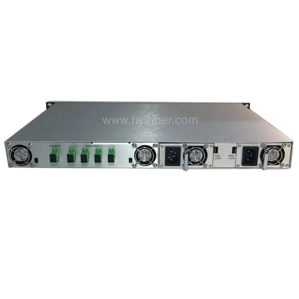 4 способа CATV 1550nm оптический усилитель EDFA 16dBm SC/APC волокна Порты и разъёмы двойной Питание 220V или 48V