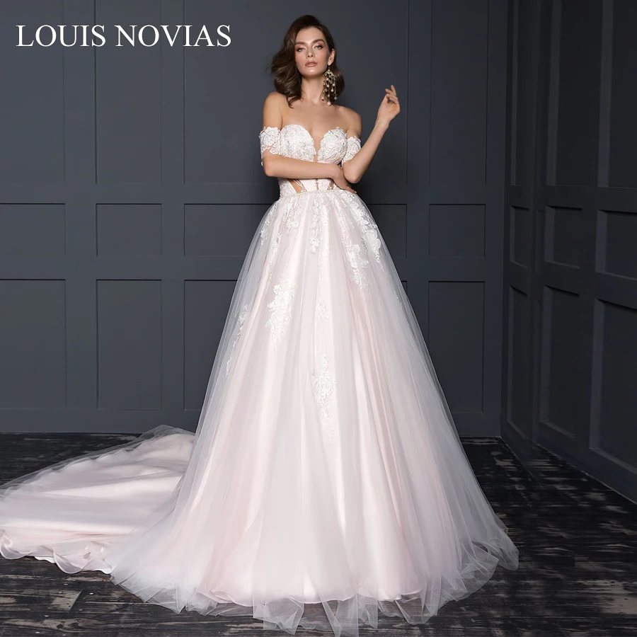 Новый дизайн от Louis Novias сексуальное простое свадебное платье с открытой спиной