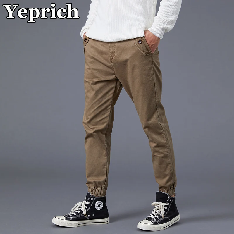 

Man Bondage Pants Elastic Cotton Skinny Casual Trousers Joggers Daily Japanese Cargo Sweatpants Mens Male Fashion Size 28-38