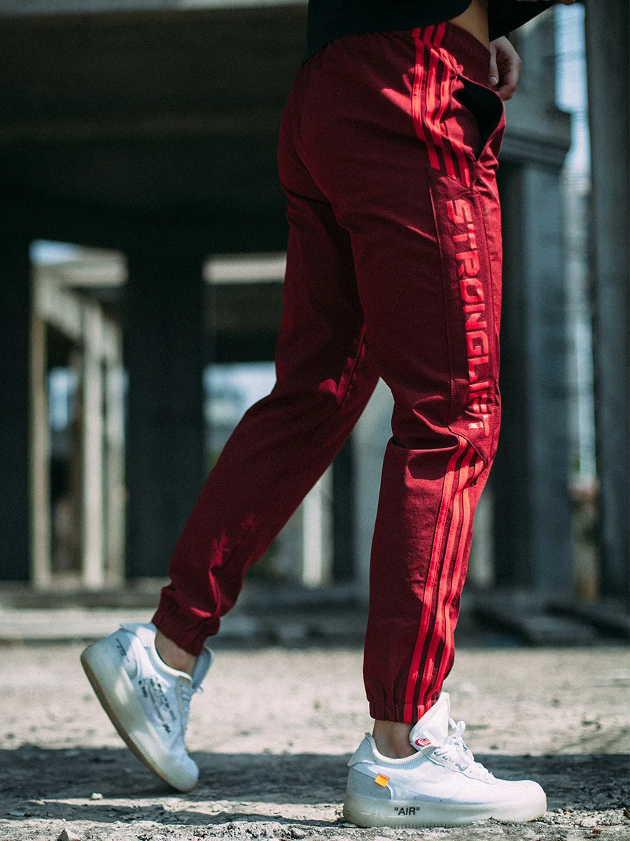 Брендовые мужские штаны для фитнеса большого размера новые модные