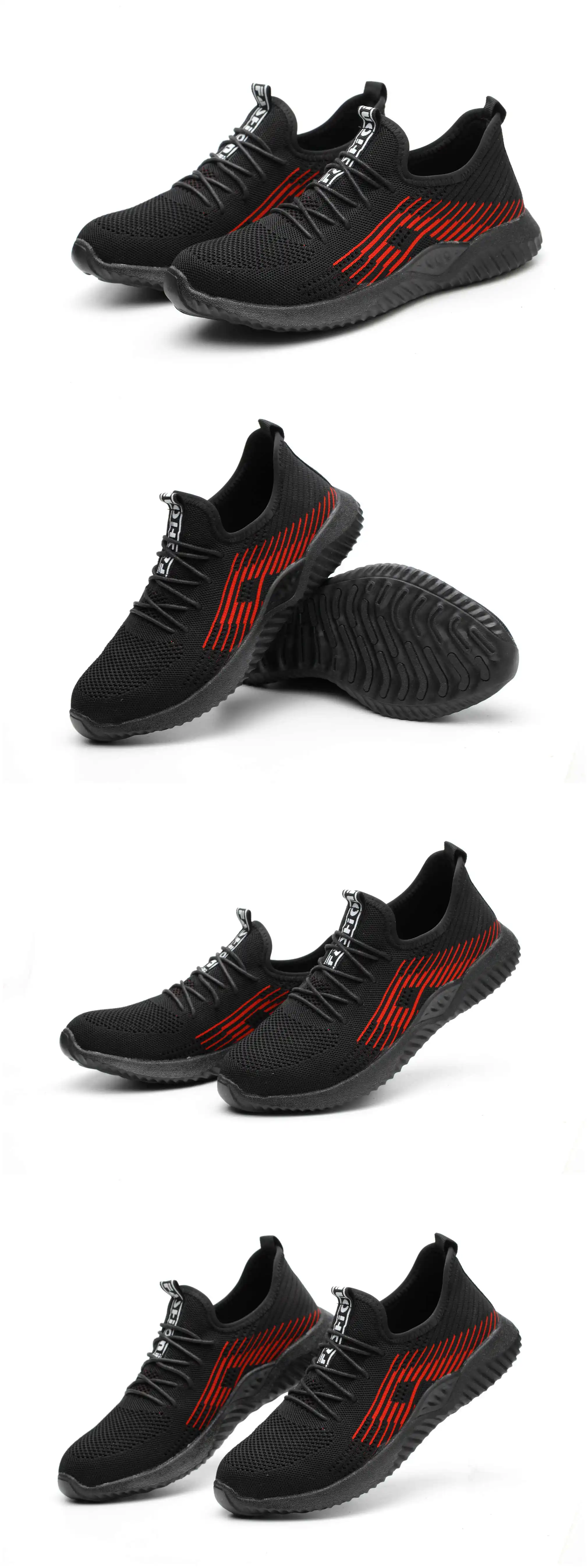 DEWBEST 2019Flyknit дышащий стальной носок Кепка Рабочая защитная обувь уличная Мужская противоскользящая дезодорант стальная проколная конструкция