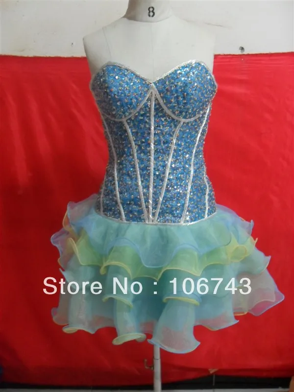 

Короткие платья Бесплатная доставка 2016 бестселлер Новый стиль Бестселлер свадебное платье невесты на заказ вышитое бисером вечернее плать...