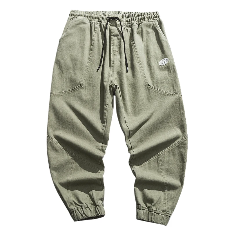 Брюки-карго мужские тонкие повседневные Джоггеры в японском стиле уличная