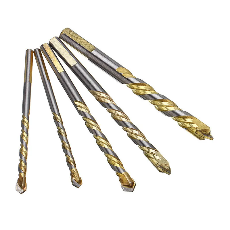 5pcs 6/6/8/10/12mm Carbide Tipped Drill Bit Set for Masonry Ceramic Tile Wood Metal Concrete Stainless Steel Hole Saw Cutter | Инструменты
