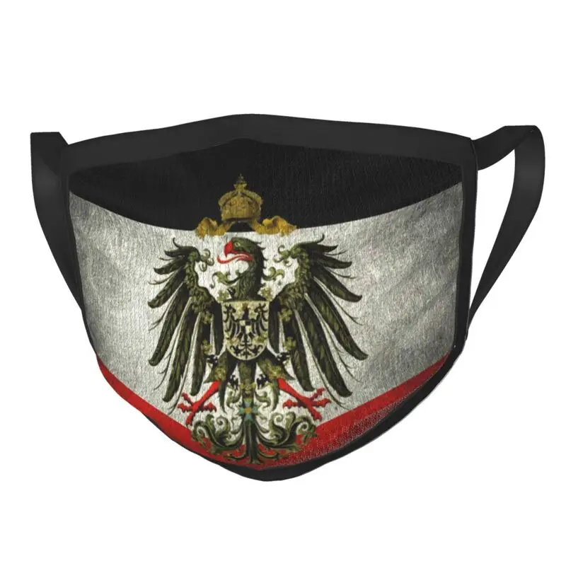 

German Empire Flag Germany Mask Washable Unisex Mouth Face Mask Anti Haze Dustproof Protection Cover Respirator Muffle