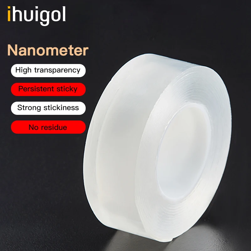 

ihuigol Nano Tape Phone Sticker Stand For iPhone 11 Tape Multi-Function Magic Adhesive Car Paste Gel Pad Cable Management Winder