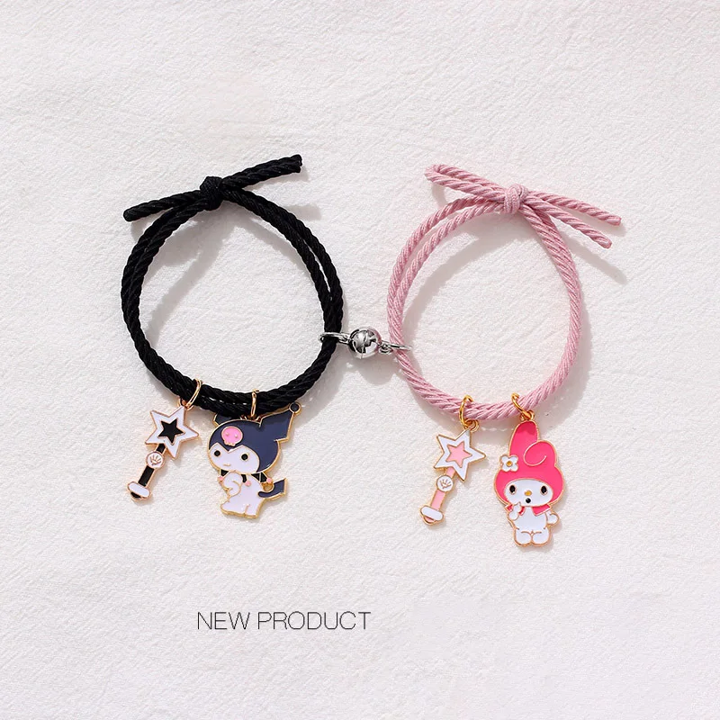 Модные аксессуары Sanrio браслет Kuromi My Melody StellaLou для пары подруг мультяшный