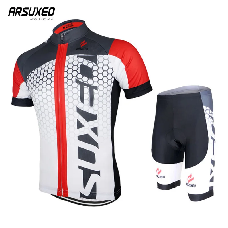 ARSUXEO мужская летняя велосипедная майка быстросохнущая одежда с коротким рукавом