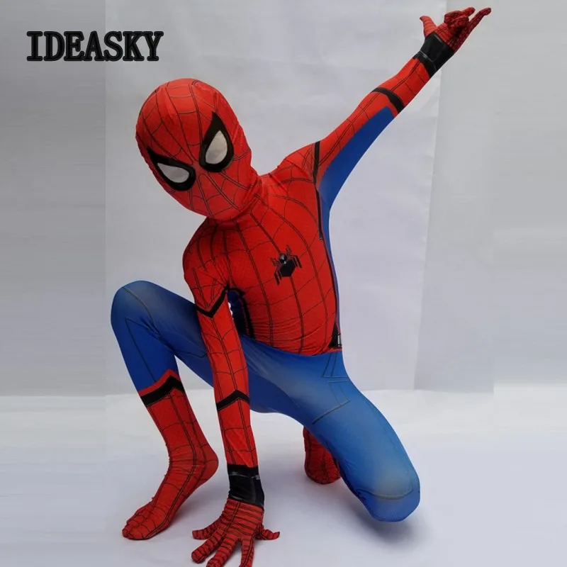 Костюм Человека паука высокого качества для взрослых Детская маска Одежда