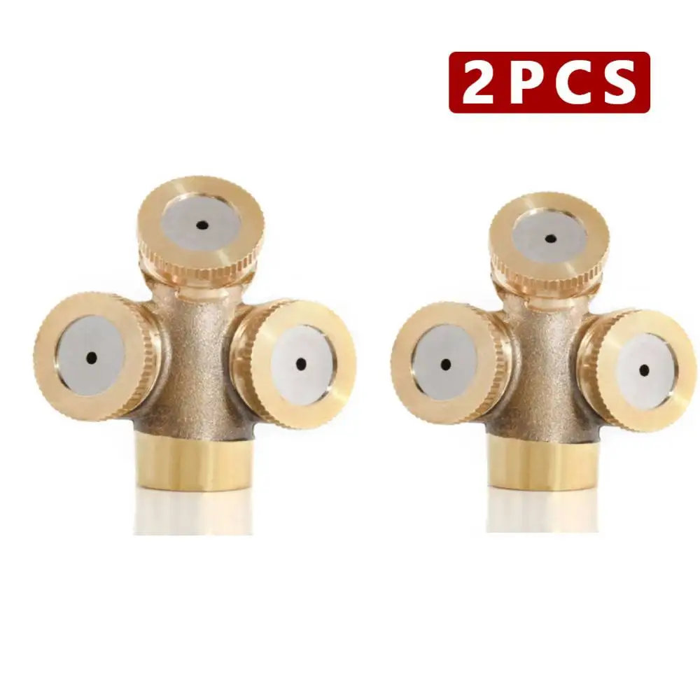 Brass Hose Connector Spray Misting Nozzle Garden Water Sprinkler Farm Irrigation Copper Agricultural | Дом и сад