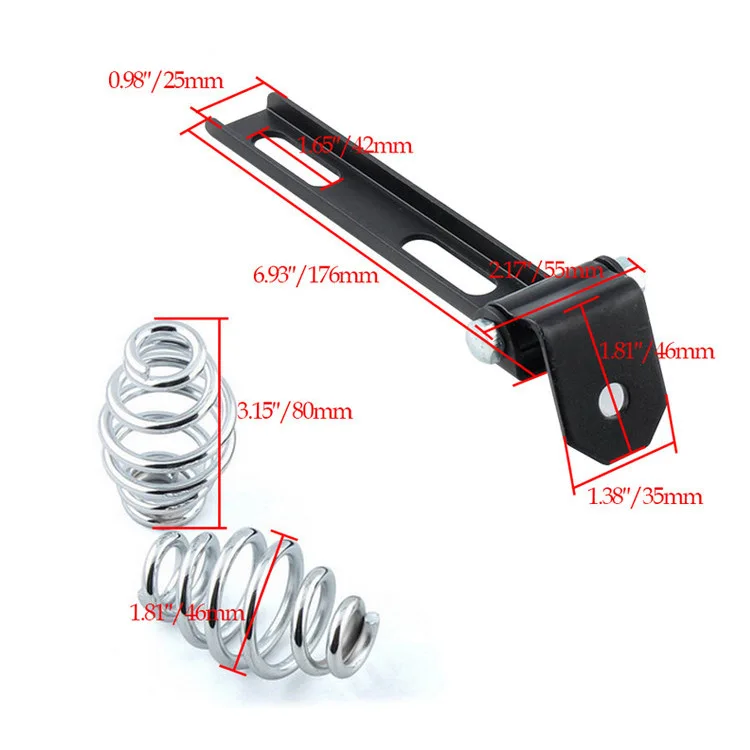 Поворотный кронштейн для сольного сиденья мотоцикла 3 &quotкожаная пружина