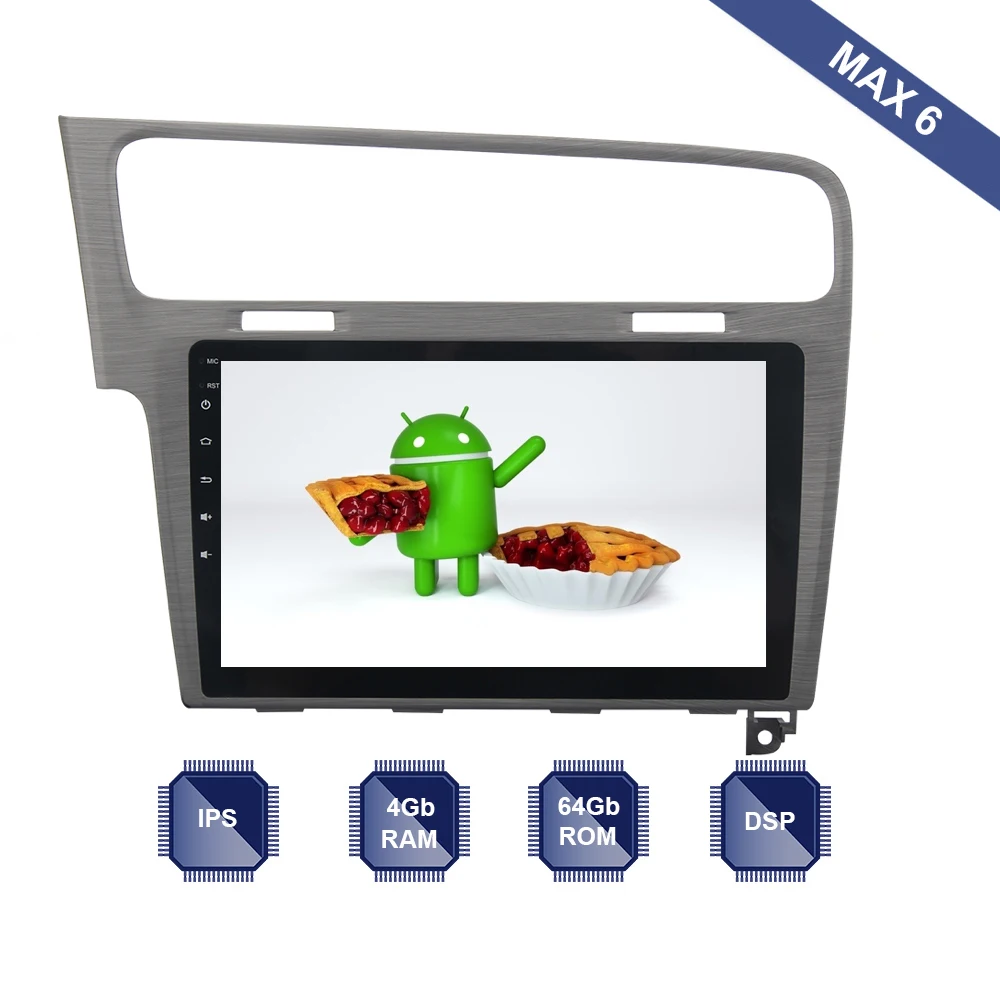 

Dasaita Android 10 Car Radio 2 Din GPS Navi for Volkswagen Golf 7 2013 2014 2015 2016 2017 2018 PX6 DSP IPS 4Gb+64Gb RDS WIFI BT