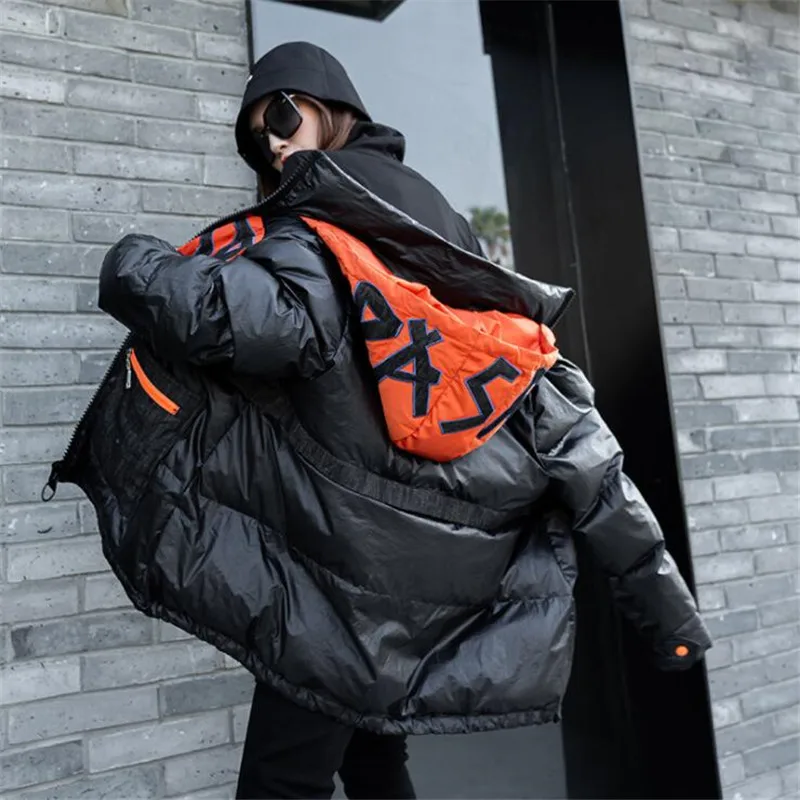 Зимние однотонные куртки modis для женщин уличная мода длина lomng хлопок