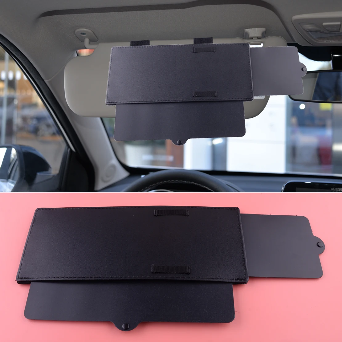 

Универсальный черный удлинитель для козырька от солнца, защитный козырек для переднего бокового окна, антибликовый для грузовика и автомобиля