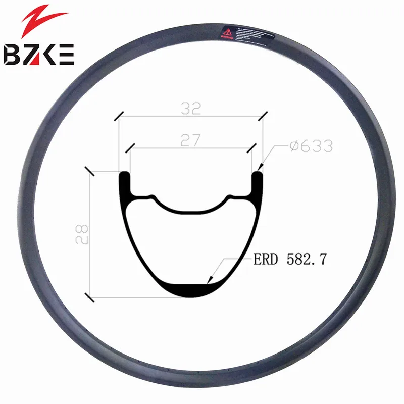 BZKE карбоновые диски mtb 29 супер светильник карбоновые велосипедные обручи вес 330 г 32 мм ширина 28 мм Глубина горный велосипед обод бескамерные