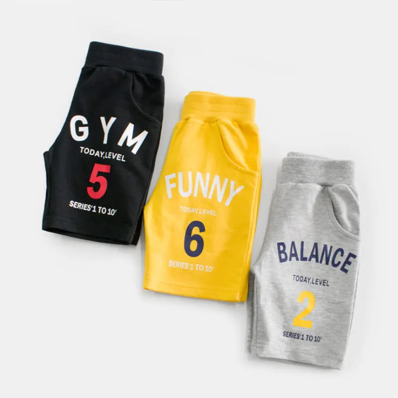 Летние детские шорты хлопковые для мальчиков и девочек брендовые трусы малышей