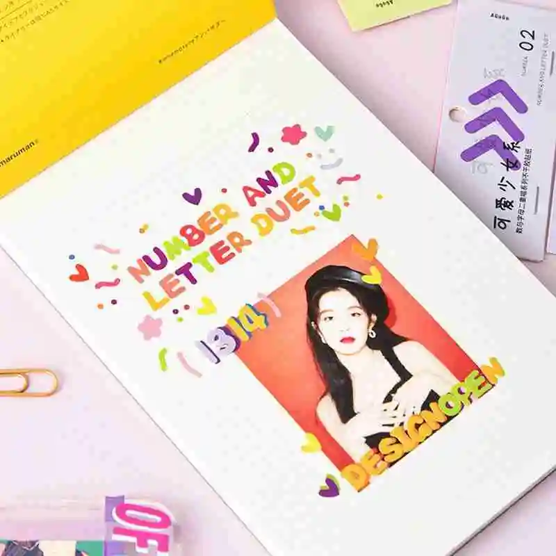 

Creative Digital Letter Sticker Flat Post Number with Material Letter Manual Series Duets Account DIY models Decoration Pos V3Q7
