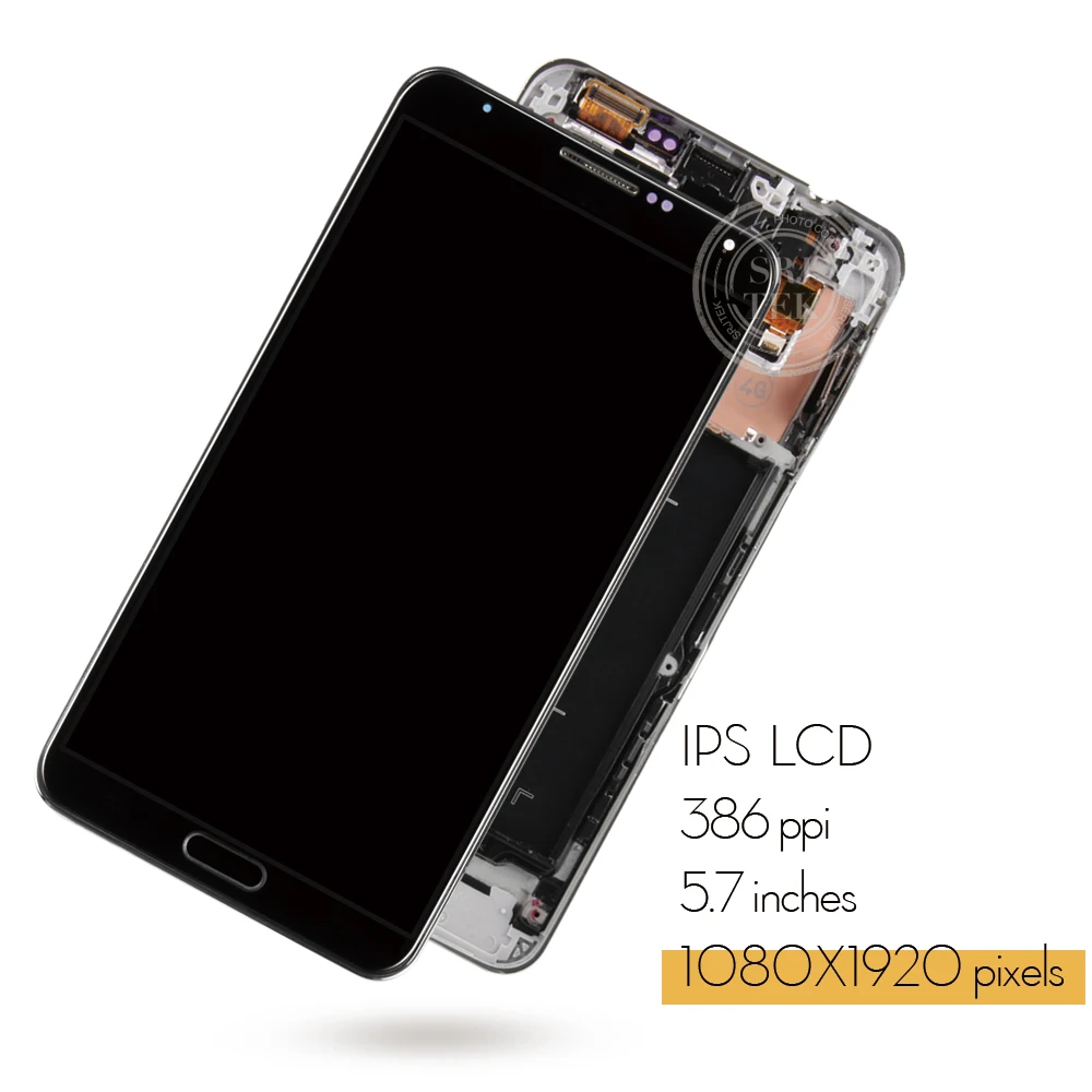 Тест IPS экран мягкий матовый чехол с крышкой для Samsung Galaxy Note 3 дисплей N9005 ЖК