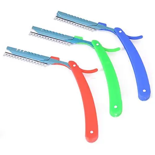 Портативная складная бритва для бровей удаления волос на лице лезвие держатель