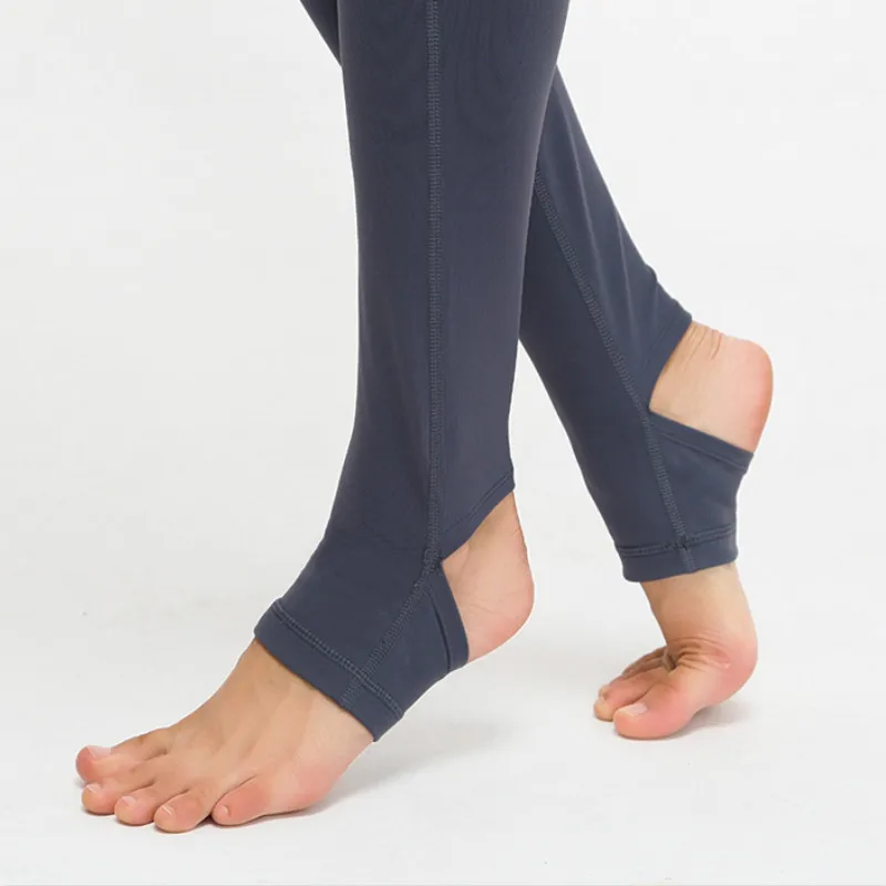 

Leggings Women Removed T-stitching Aerial Yoga Pants Sport Foot Tights Leggins Push Up High-Waisted Gym Thicken Nylon Fitness