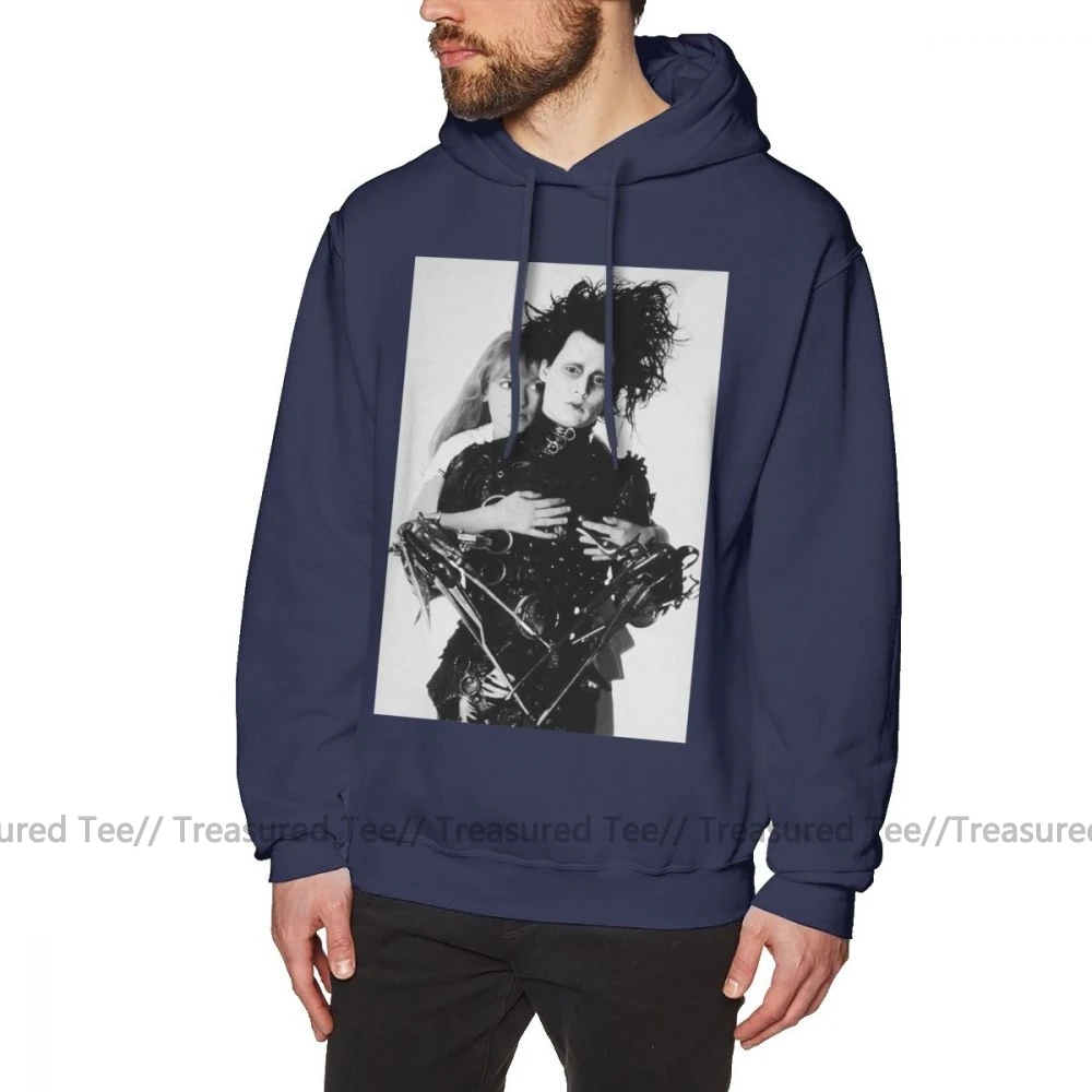 Толстовка Эдварда сissorhands Depp Ryder Edward Scissorhands толстовки мужские повседневные Пуловеры худи хлопковые красные зимние толстовки - Цвет: Navy Blue