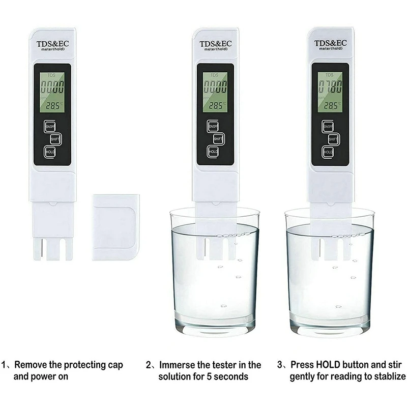 

Water Quality Tester Digital PH Meter and Digital TDS Meter Kit with ATC for Drinking Water Hydroponics Aquarium