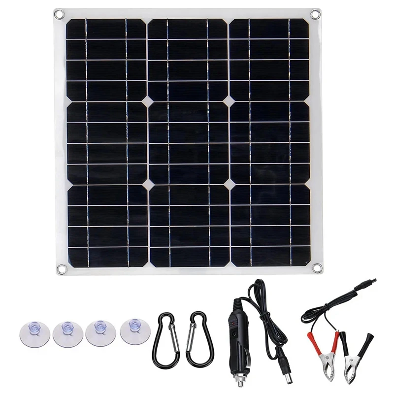 

25W Solar Power Panels Outdoor Monocrystalline 12V Semi-Flexible Solar Panels to Generate Photovoltaic Modules
