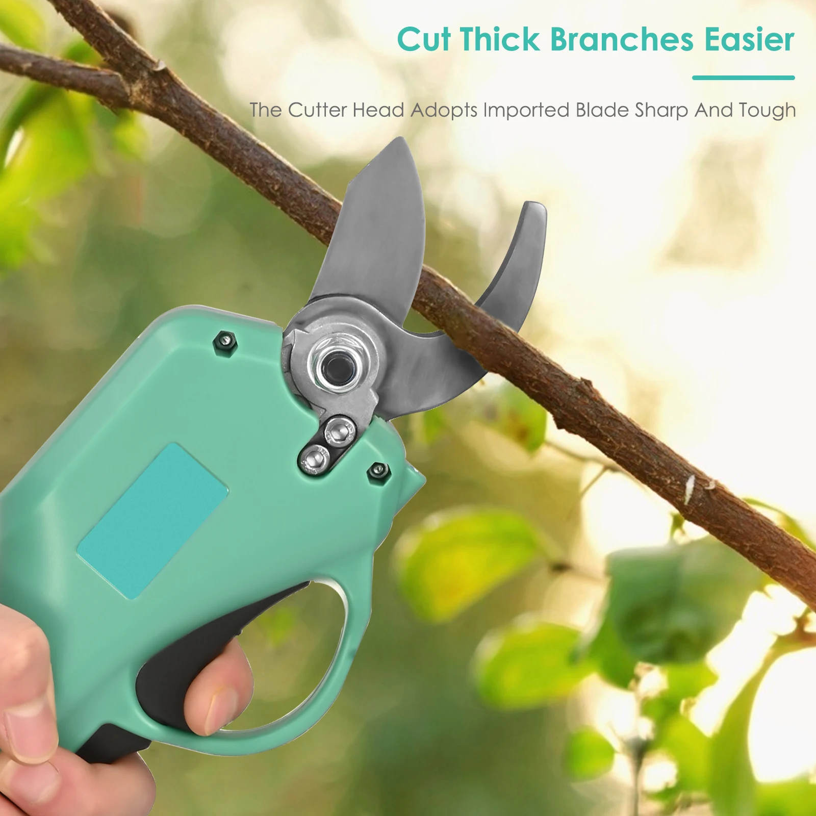 

Electric Pruning Shears Trimmer 25mm Branch Cutter Cordless 21V Li-ion Battery Rechargeable Garden Fruit Tree Bushes Trimmer