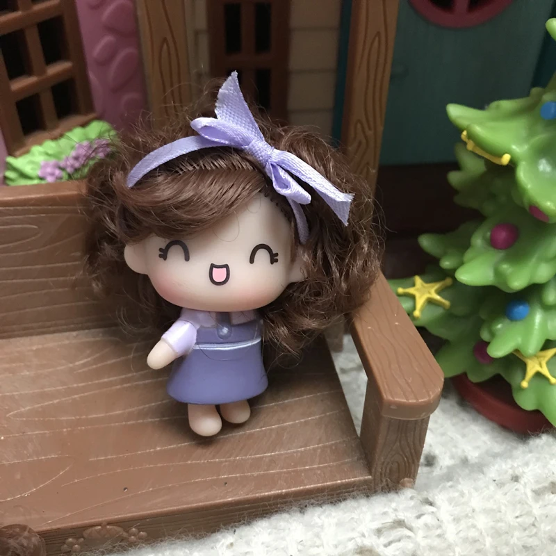 1 шт. мини-фигурка смеющейся девочки модель куклы домашний декор Офисная