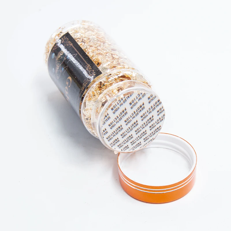 3 г/бутылка листочек из съедобного золота золотых хлопьев Золотая фольга для