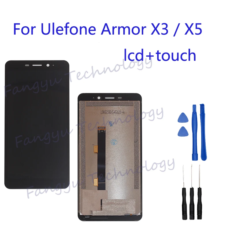 Оригинальный ЖК дисплей для Ulefone armor x3 сенсорный экран дигитайзер компоненты x5 +
