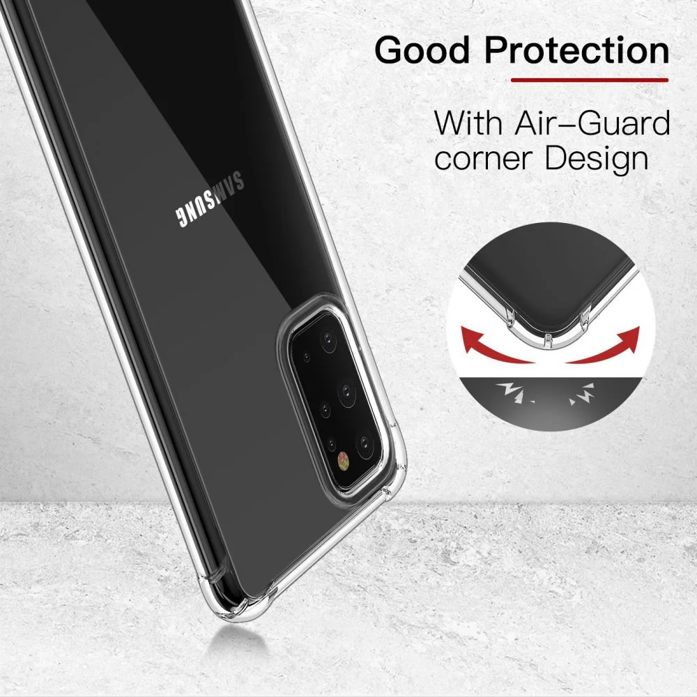 Роскошный прозрачный мягкий ТПУ чехол для телефона Samsung Galaxy S11E S11Plus S20