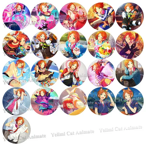 1 шт. 58 мм значки набор звезд идол 2Wink Aoi Hinata Yuta симпатичная брошь булавки|Броши| |