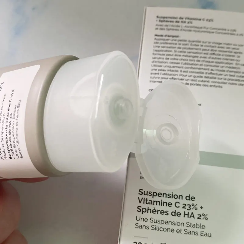 

Makeup Face Primer Ordinary 23% Vitamin C Suspension 2% 30ml Hyaluronic Acid Microparticle Essence Brighten Skin Moisturize