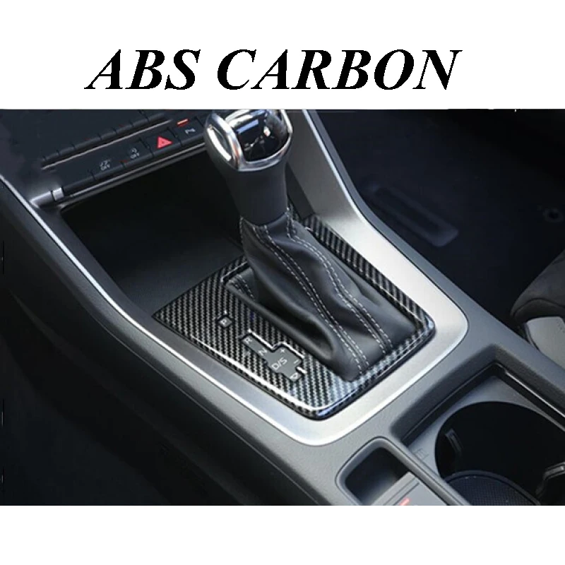 For Audi Q3 2019 2020 ABS Matte/Carbon Car gear shift knob frame panel Decoration Cover Trims Stickers Styling Accessories | Автомобили и