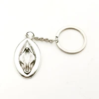 personalizeds sexy attractive gift hanging female genitals keychain metal carving female genitals jewelry car key chain charm