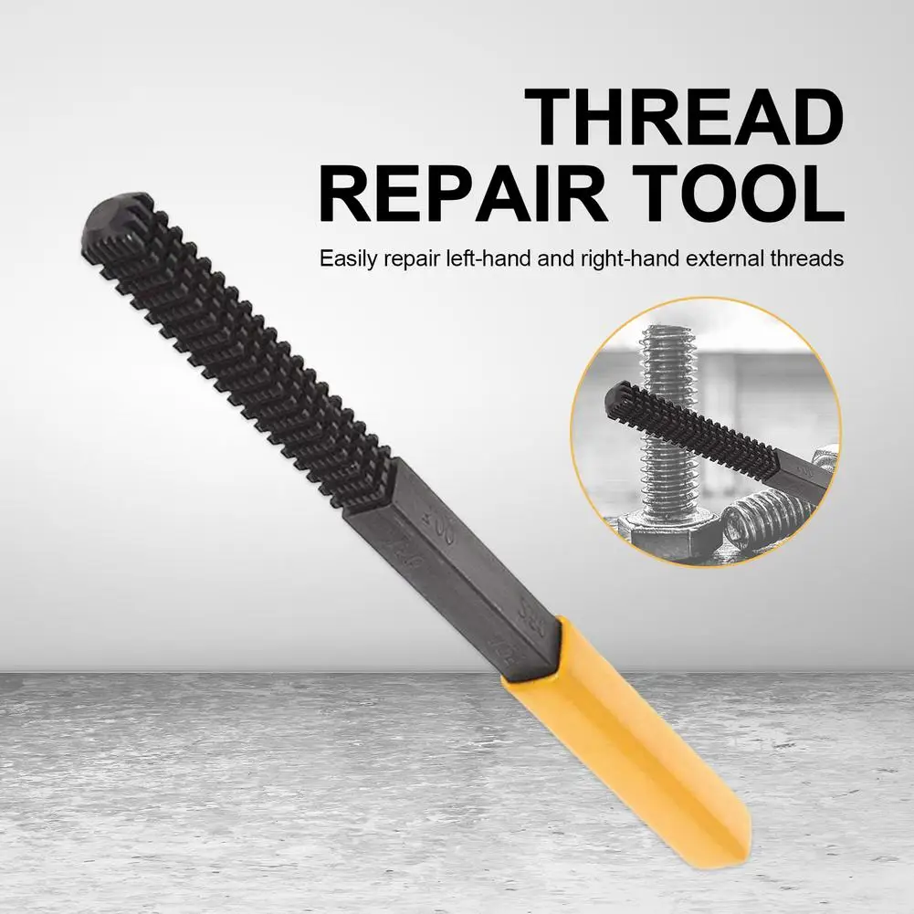 

Screw Thread Repair Tool High-carbon Steel Heavy-duty Structure With 8 Different Pitches Useful Thread Restoring File For Thread
