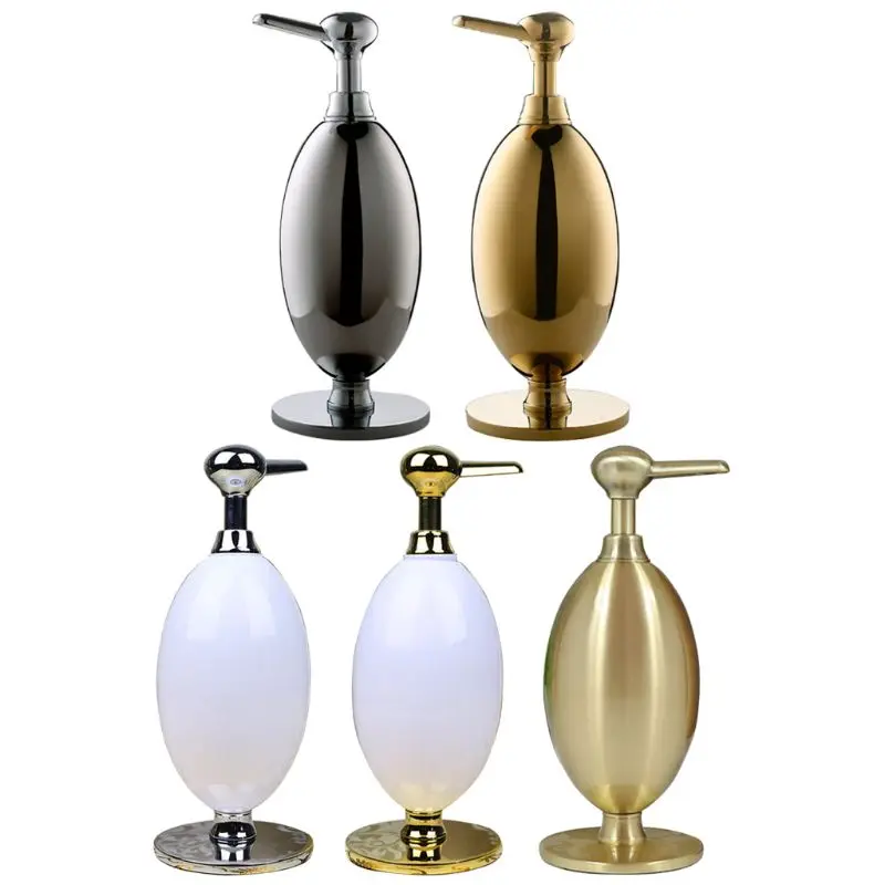 

E7CC 350 мл современный винтажный металлический многоразовый дозатор жидкого мыла насос для дезинфицирующего средства для рук держатель для ш...