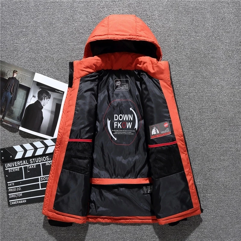 Новинка модная брендовая Высококачественная Мужская куртка повседневное зимнее