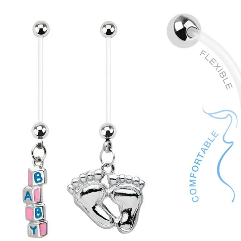 1 шт. милые кольца для живота беременных пупка маленьких мальчиков и девочек 14 г