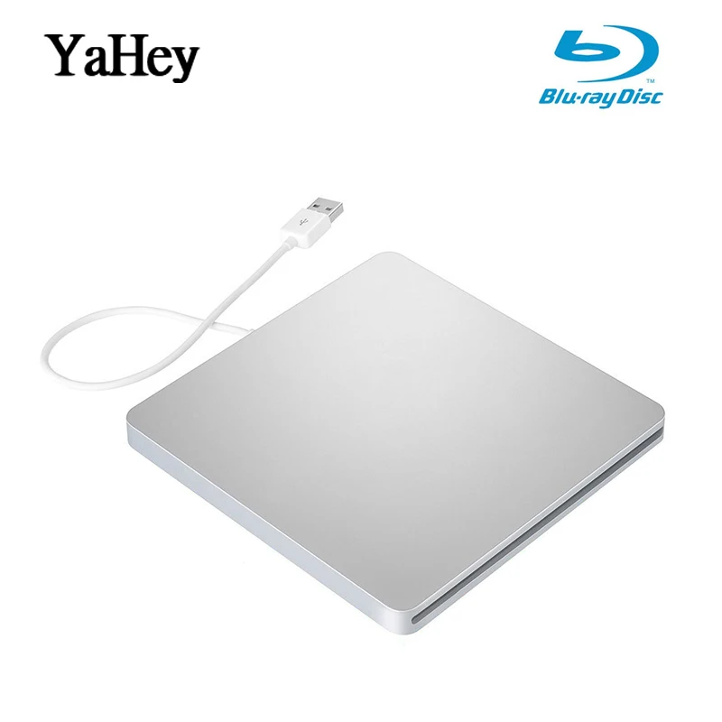 Внешний привод YAHEY USB 3,0 Bluray Burner BD-RE CD/DVD RW Writer Play 3D 4K Blu-Ray диск для ноутбуков ноутбуков windows - Цвет: bluray Burner